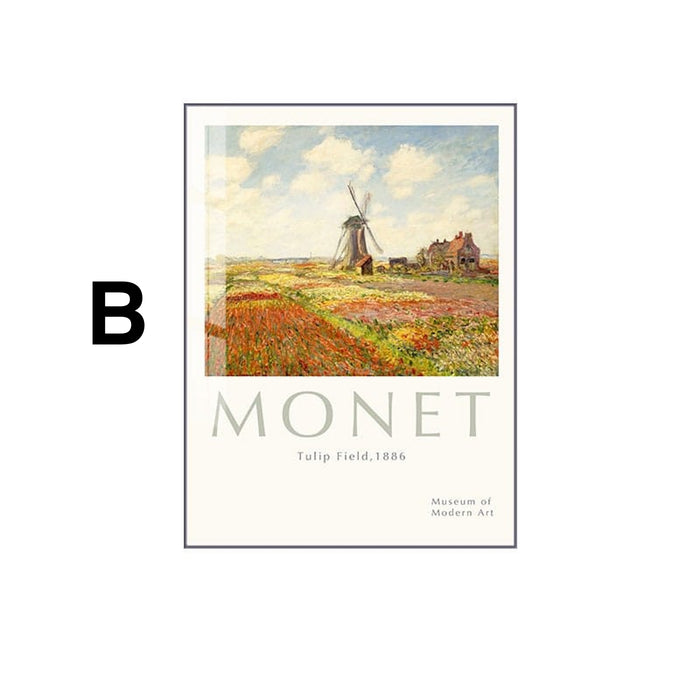 JUSTGOODMOOD Poster Monet – Premium Baumwollkunst
