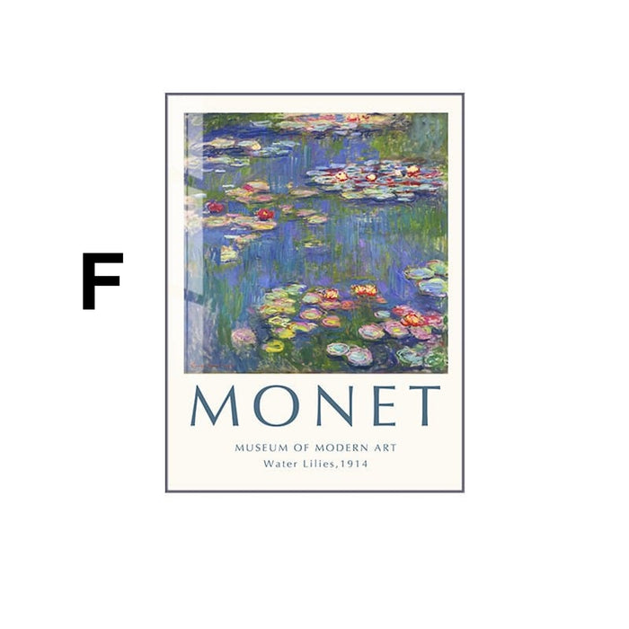 JUSTGOODMOOD Poster Monet – Premium Baumwollkunst