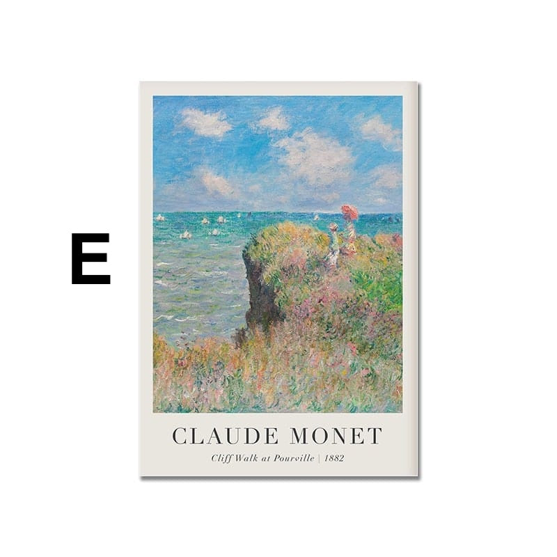 Poster Vintage Claude Monet Sommer als Deko Print ohne Rahmen