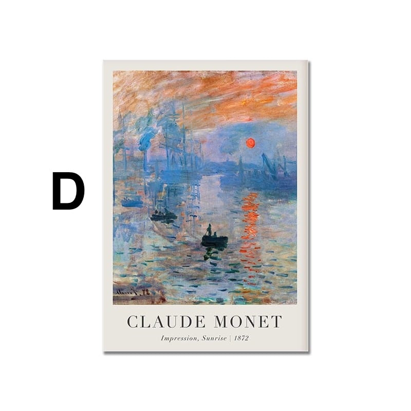 Poster Vintage Claude Monet Sommer als Deko Print ohne Rahmen