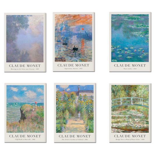 Poster Vintage Claude Monet Sommer als Deko Print ohne Rahmen