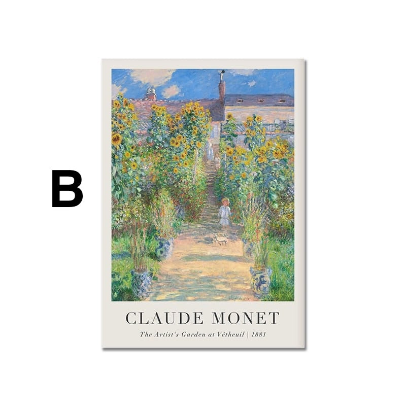 Poster Vintage Claude Monet Sommer als Deko Print ohne Rahmen