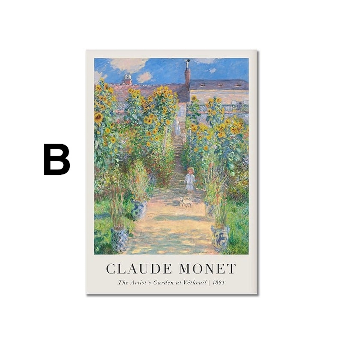 Poster Vintage Claude Monet Sommer als Deko Print ohne Rahmen