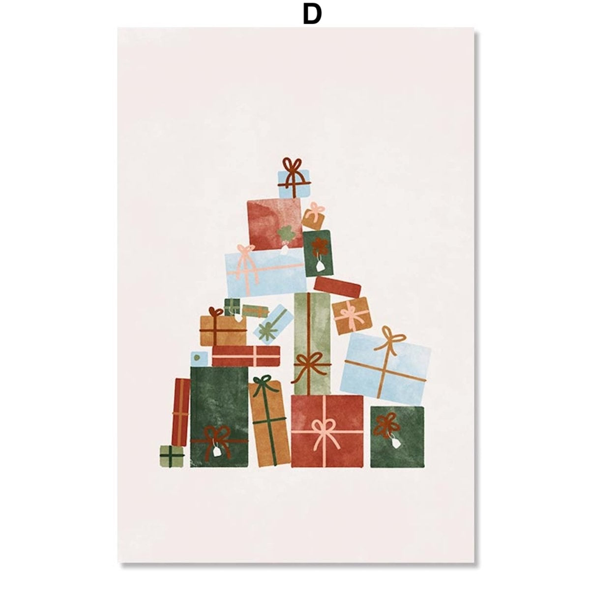 Poster Weihnachten Nussknacker Geschenke  · Wohnkultur| Bilder Wohnzimmer | Wandbilder Schlafzimmer | Deko Print ohne Rahmen | Bilder