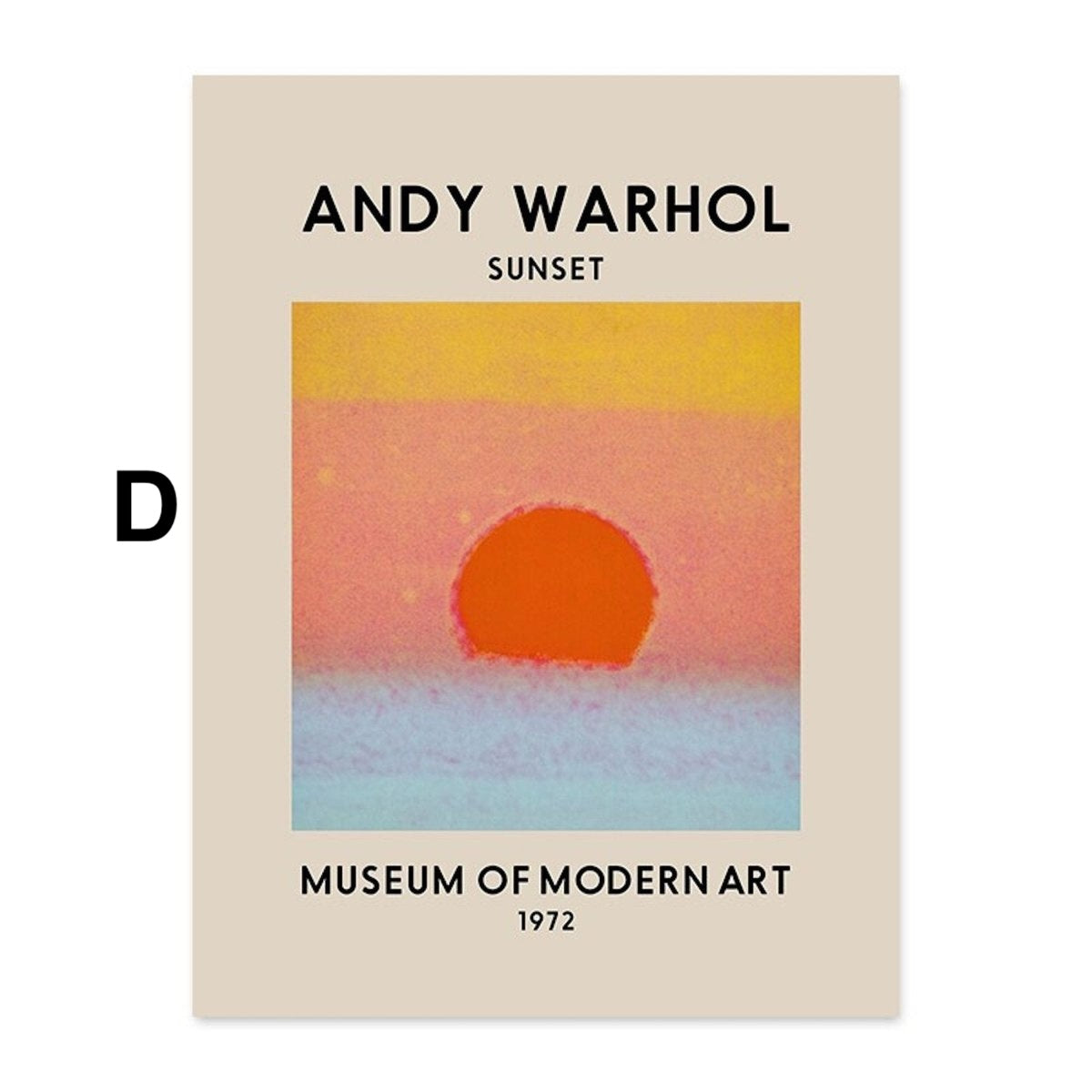 Poster William Morris Picasso und Andy Warhol als Deko Print ohne Rahmen