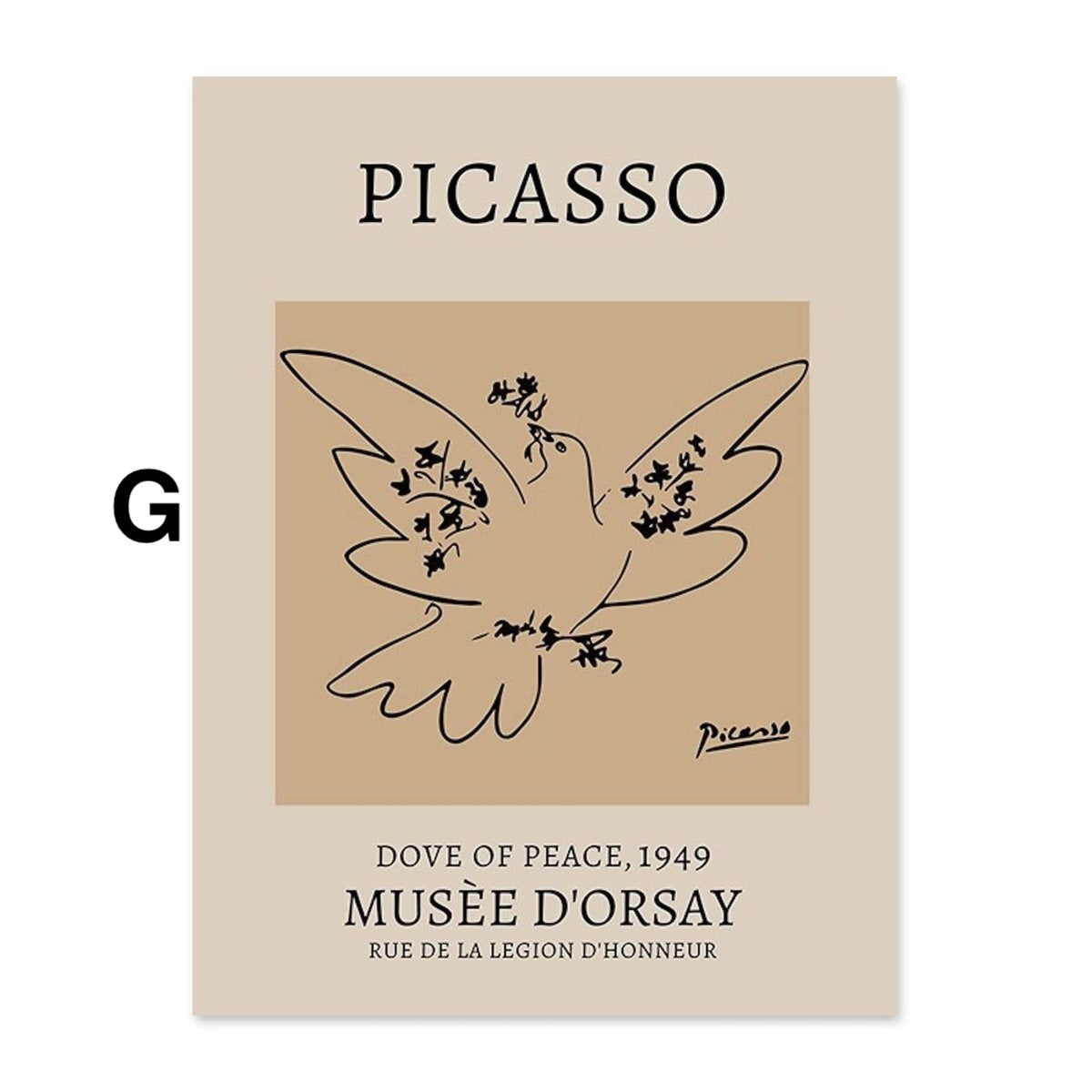 Poster William Morris Picasso und Andy Warhol als Deko Print ohne Rahmen