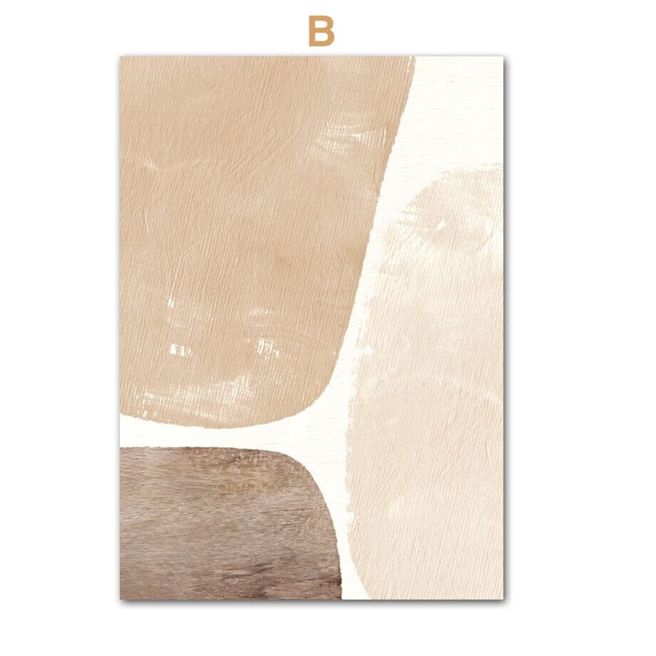 Poster Yoga Abstrakt sitzende Frau und Posen als Deko Print ohne Rahmen - justgoodmood