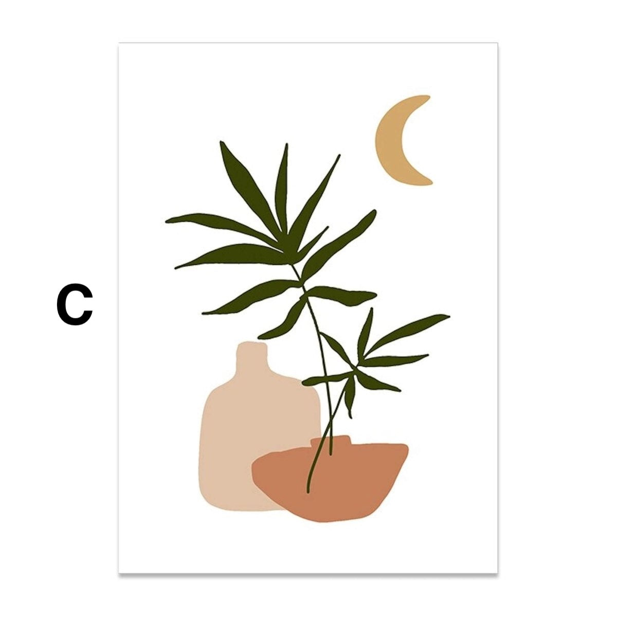 Poster Zirtronen Garten und Schmetterling als Deko Print ohne Rahmen