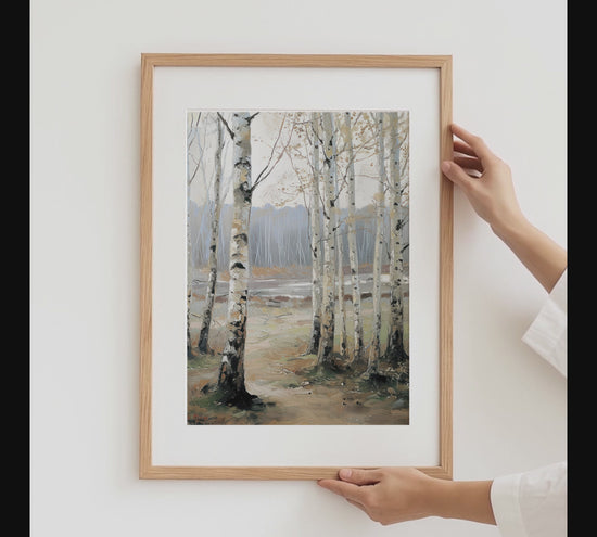 Moderne Vintage Kunst Poster · Geschenkidee · Wald Blumen Figuren Klassische Wandkunst · Dekoprint ohne Rahmen