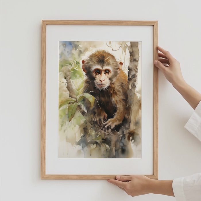 Dschungel Tiere Poster – Premium Baumwoll-Canvas