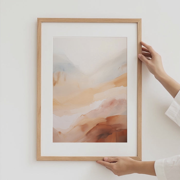 JUSTGOODMOOD Aquarell Poster – Edle Naturwandkunst