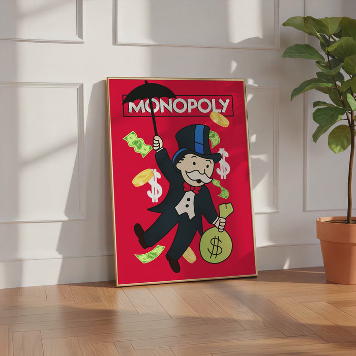 JUSTGOODMOOD Monopoly Poster – Premium Canvas Print