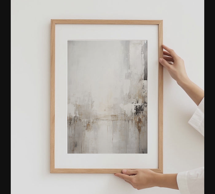 Aquarell-Poster in neutralen Farben