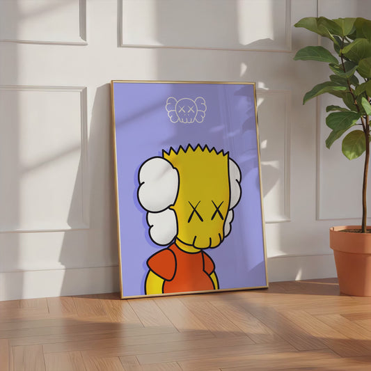 Cartoon Kopf Charakter Poster · Geschenkidee · Pop Art Stil inspiriert · Street Art Figur · Moderne Wanddeko · Print ohne Rahmen