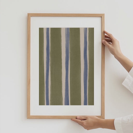 Gestreifte Poster · Geschenkidee · Streifen Wellen · Dekoprint ohne Rahmen