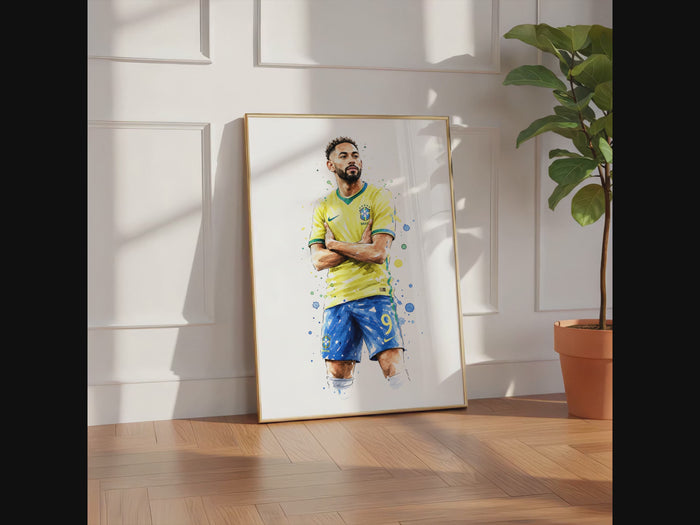 Brasilien Poster auf Premium Baumwolle – JUSTGOODMOOD
