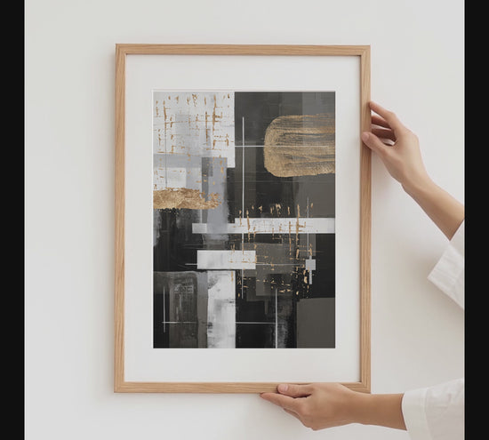 Abstrakte Poster · Geschenkidee · Minimalistische Formen Neutrale Farben Geometrische Kunst Zeitloses Design · Dekoprint ohne Rahmen