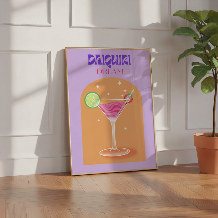 Daiquiri Dream Poster – Premium Baumwoll-Canvas