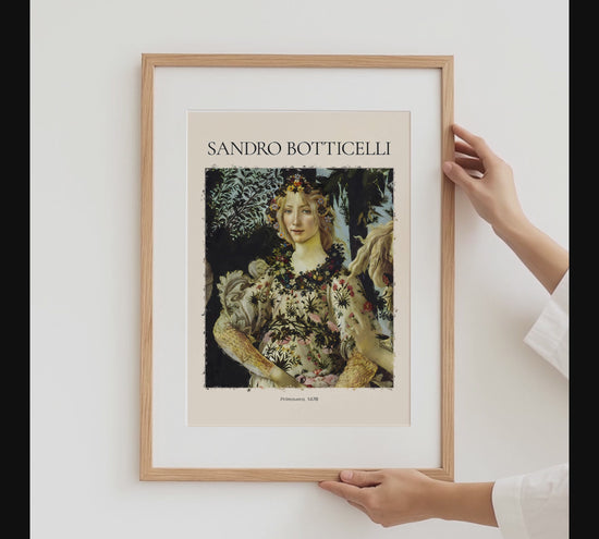 Sandro Botticelli Poster · Geschenkidee · Primavera Madonna mit Kind Heilige Madonna Renaissance Porträt · Dekoprint ohne Rahmen