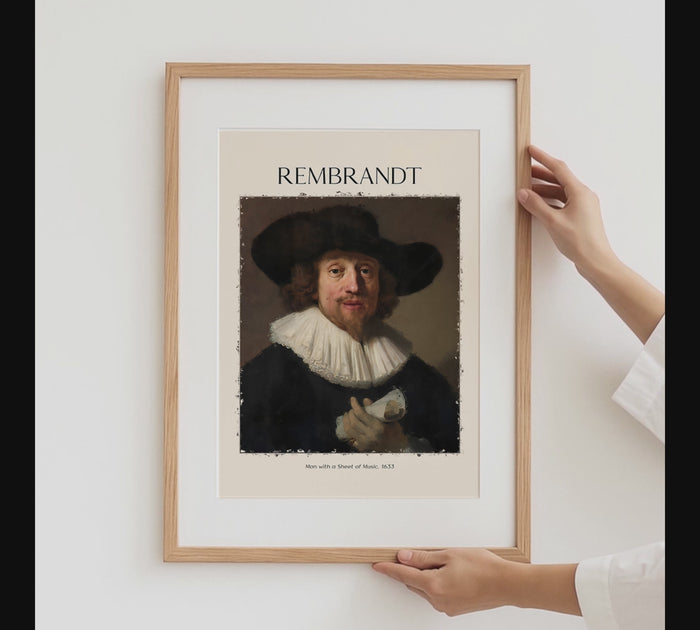 Moderne Rembrandt Poster | Barock & Porträtkunst | JUSTGOODMOOD