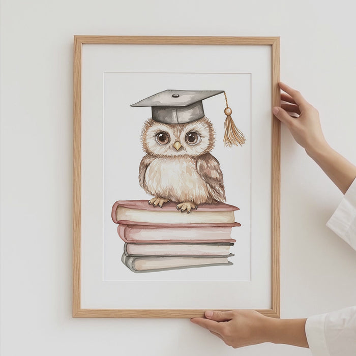 Waldtiere Aquarell Poster für Kids