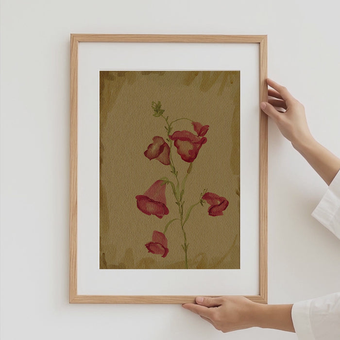 Geschenkidee · Botanische Blumen und Natur Prints Ästhetische Wandbilder · Dekoprint ohne Rahmen | JUSTGOODMOOD