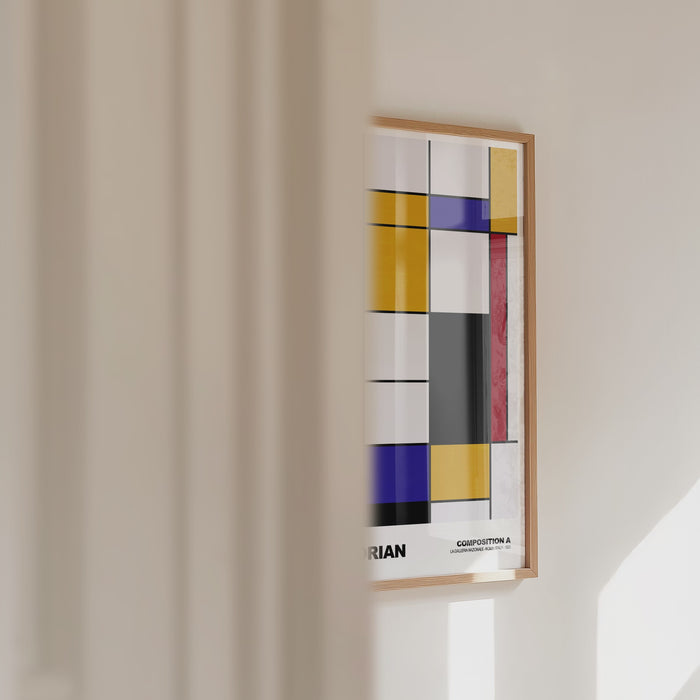 Poster Piet Mondrian – Premium Baumwoll-Canvas