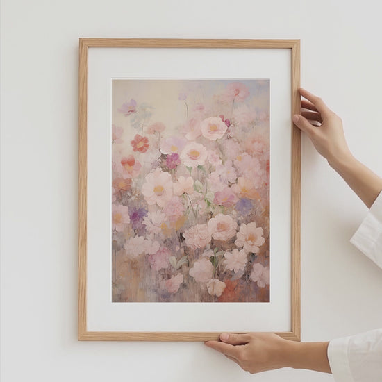 Blumen Poster · Geschenkidee · Wildblumen Wiesenblüten und Florale Naturkunst · Dekoprint ohne Rahmen