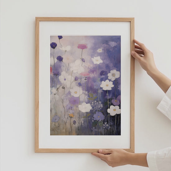 Blumen Poster · Geschenkidee · Bunte Florale Illustrationen und Romantische Blütenkunst · Dekoprint ohne Rahmen