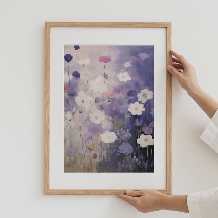 Blumen Poster aus Premium Baumwolle – Made in Germany