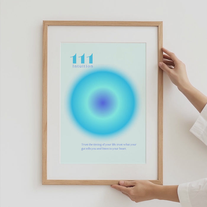 Angel Numbers Poster | Engelszahlen 111–999 | Spirituelle Wandkunst