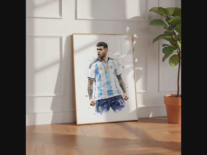 Argentinien Fußball Poster – Premium Baumwollkunst