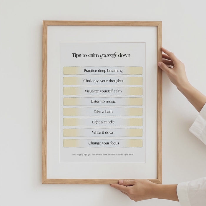Mental Health Poster – Premium Baumwoll-Canvas