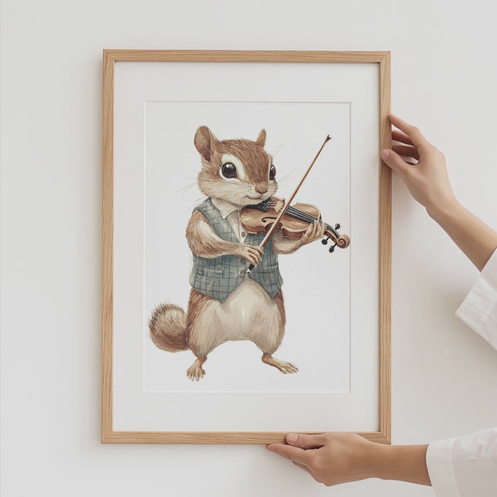 JUSTGOODMOOD Waldtiere Poster – Premium Qualität