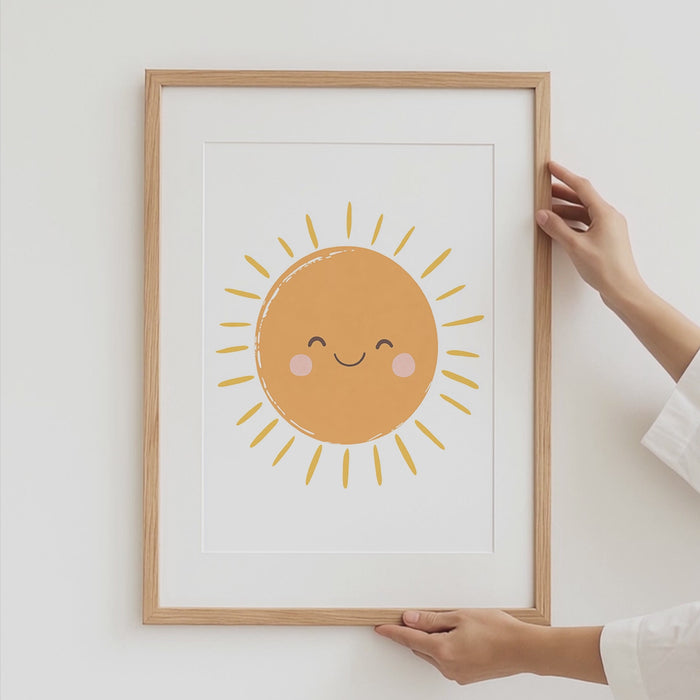 Boho Poster Kinderzimmer - Premium Baumwolle Druck