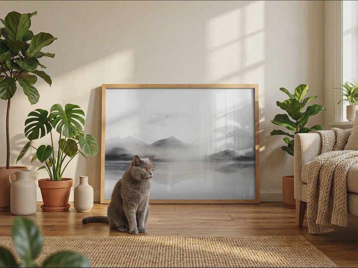 Panorama Landschaft Poster – Premium Baumwoll-Print
