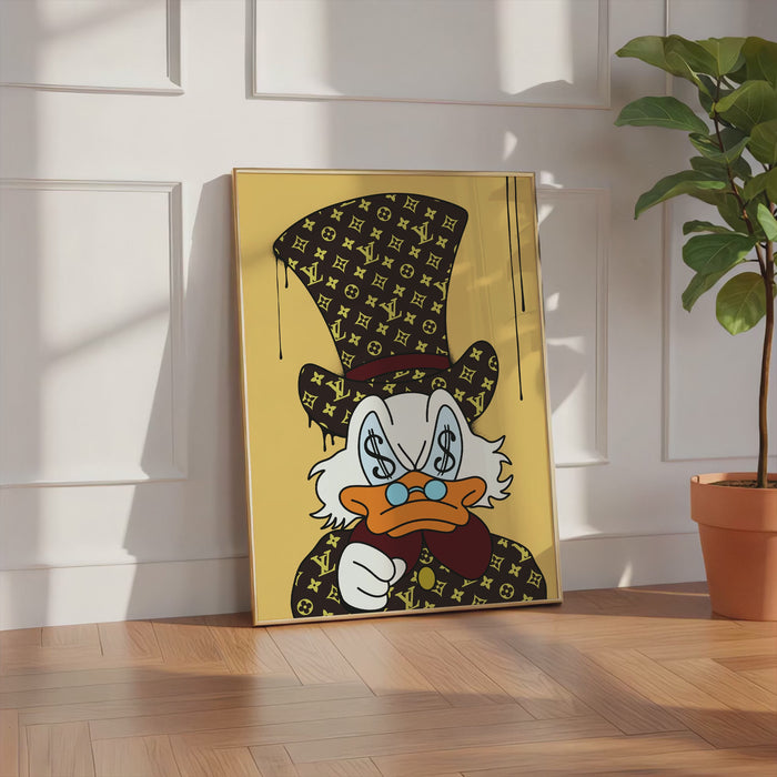 JUSTGOODMOOD Duck Poster – Moderne Canvas Kunst