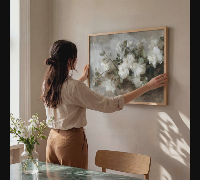 Moderne Landschaft Poster | Alpen & Blüten | JUSTGOODMOOD