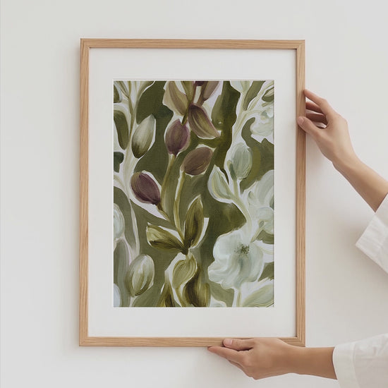 Blumen Poster · Vintage Wandbild · Florale Wanddeko · Geschenkidee · Dekoprint ohne Rahmen