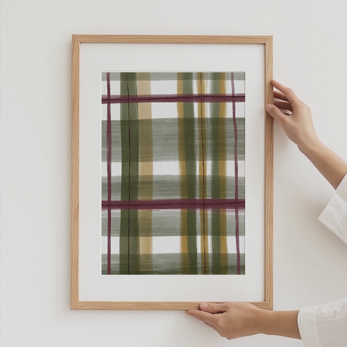 Geschenkidee · Karierte Poster und Karo Muster Ästhetische Wandbilder · Dekoprint ohne Rahmen | JUSTGOODMOOD