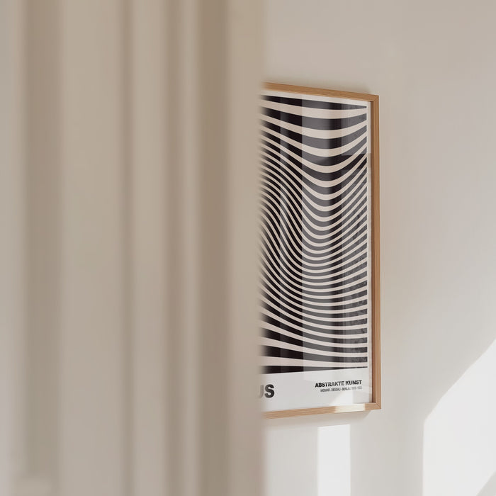 JUSTGOODMOOD Bauhaus Poster – Edle Canvas Wandkunst