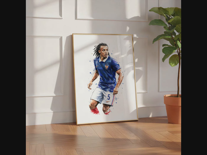 Frankreich Fußball Poster – Premium Canvas Kunst