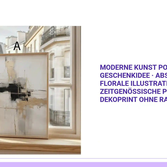 Moderne Kunst Poster &middot; Geschenkidee &middot; Abstrakte Kunst Florale Illustrationen Zeitgen&ouml;ssische Portr&auml;ts &middot; Dekoprint ohne Rahmen by@Outfy