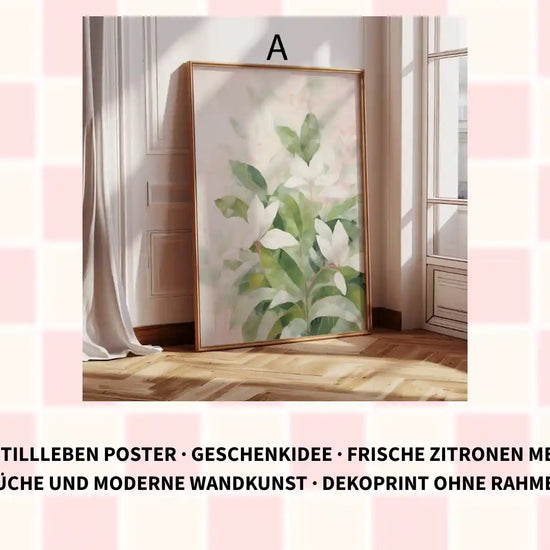 Zitronen Stillleben Poster &middot; Geschenkidee &middot; Frische Zitronen Mediterrane K&uuml;che und Moderne Wandkunst &middot; Dekoprint ohne Rahmen by@Outfy
