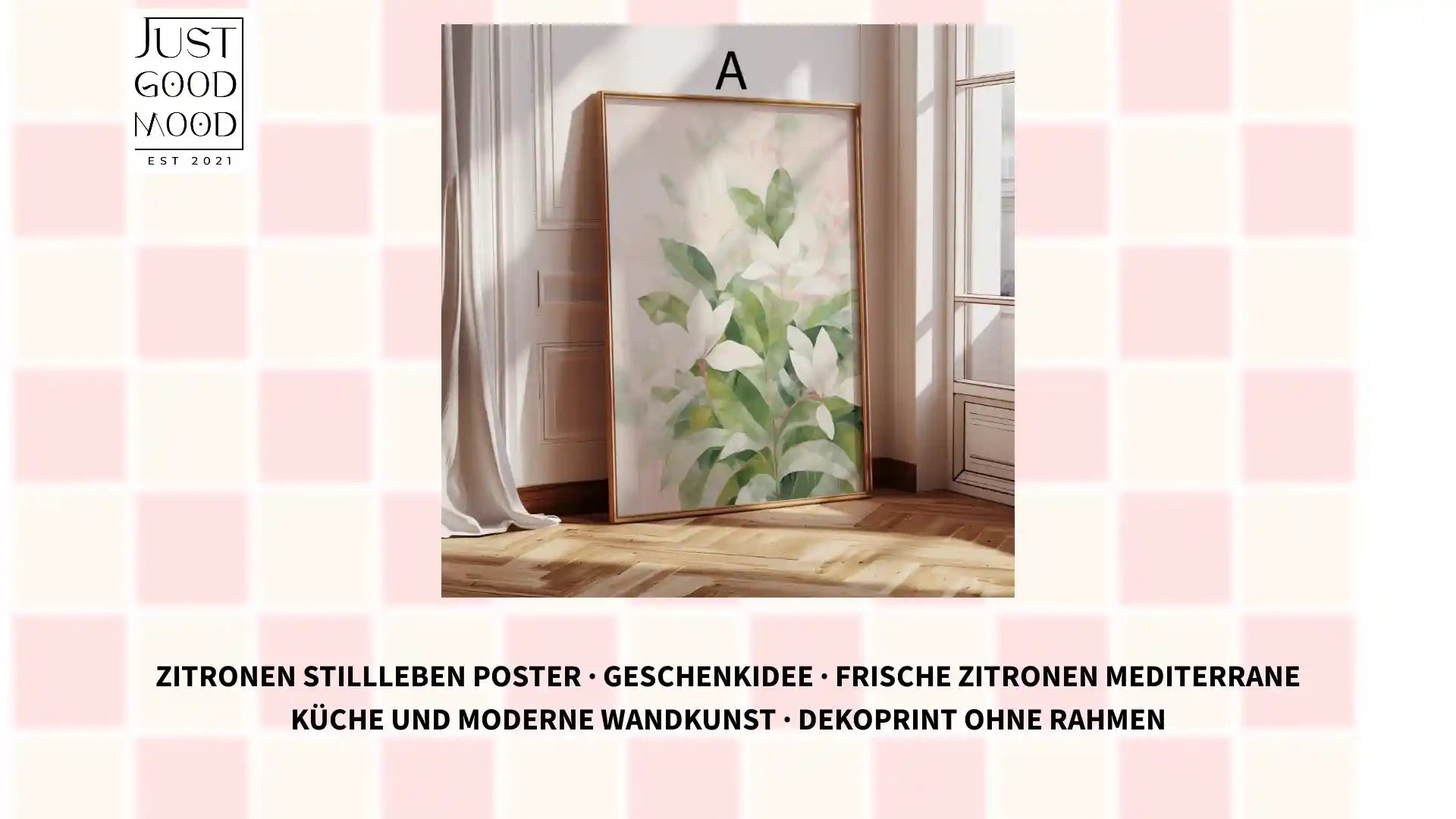 Zitronen Stillleben Poster &middot; Geschenkidee &middot; Frische Zitronen Mediterrane K&uuml;che und Moderne Wandkunst &middot; Dekoprint ohne Rahmen by@Outfy