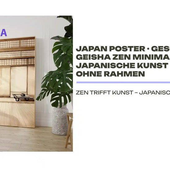 Japan Poster &middot; Geschenkidee &middot; Geisha Zen Minimalismus und Japanische Kunst &middot; Dekoprint ohne Rahmen by@Outfy