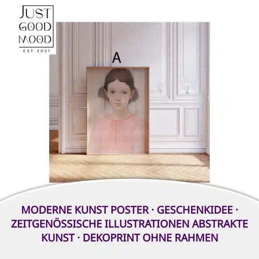 Moderne Kunst Poster &middot; Geschenkidee &middot; Zeitgen&ouml;ssische Illustrationen Abstrakte Kunst &middot; Dekoprint ohne Rahmen by@Outfy