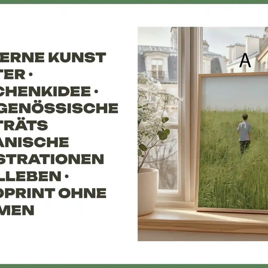Moderne Kunst Poster &middot; Geschenkidee &middot; Zeitgen&ouml;ssische Portr&auml;ts Botanische Illustrationen Stillleben &middot; Dekoprint ohne Rahmen by@Outfy