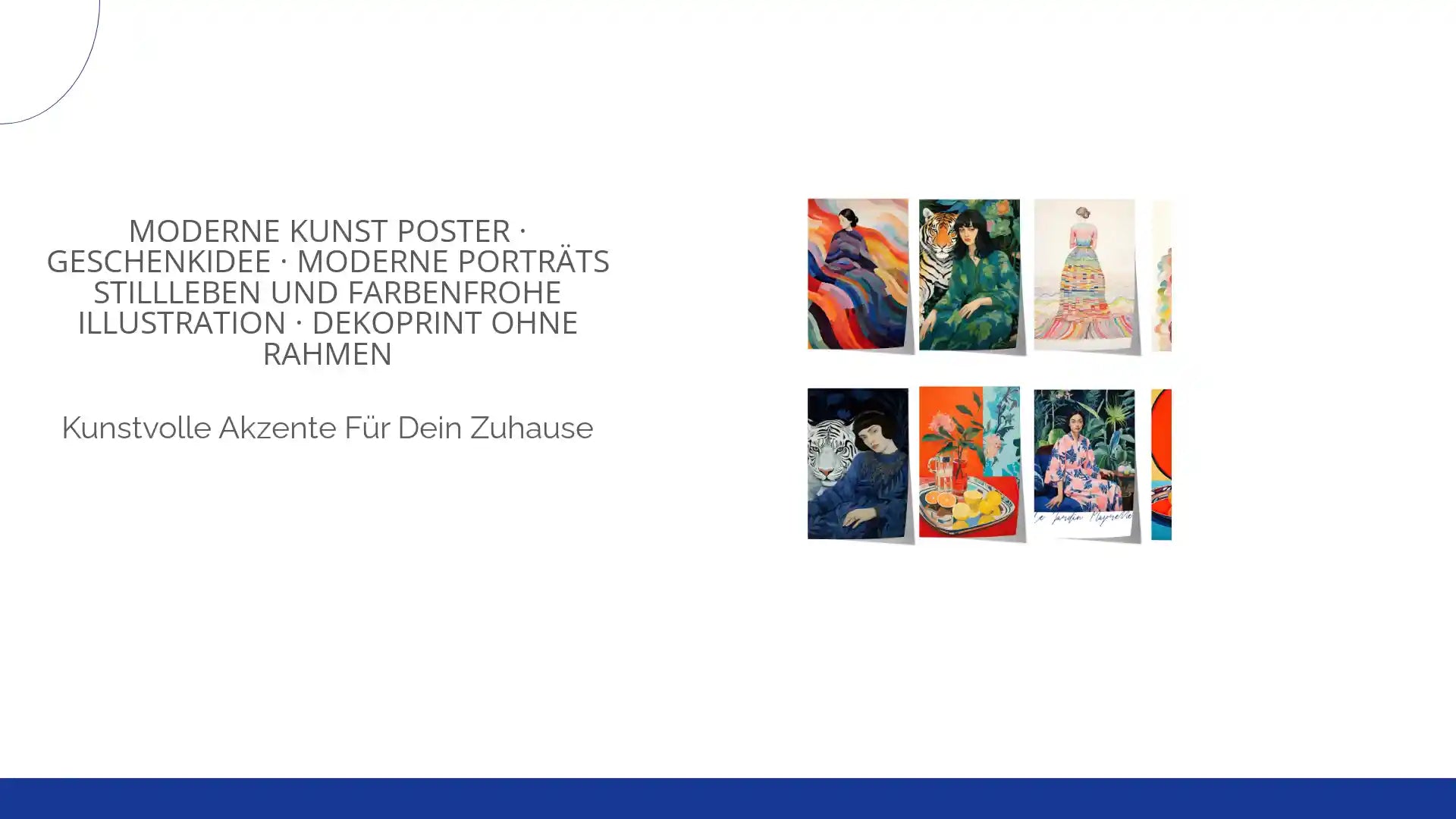 Moderne Kunst Poster &middot; Geschenkidee &middot; Moderne Portr&auml;ts Stillleben und Farbenfrohe Illustration &middot; Dekoprint ohne Rahmen by@Outfy