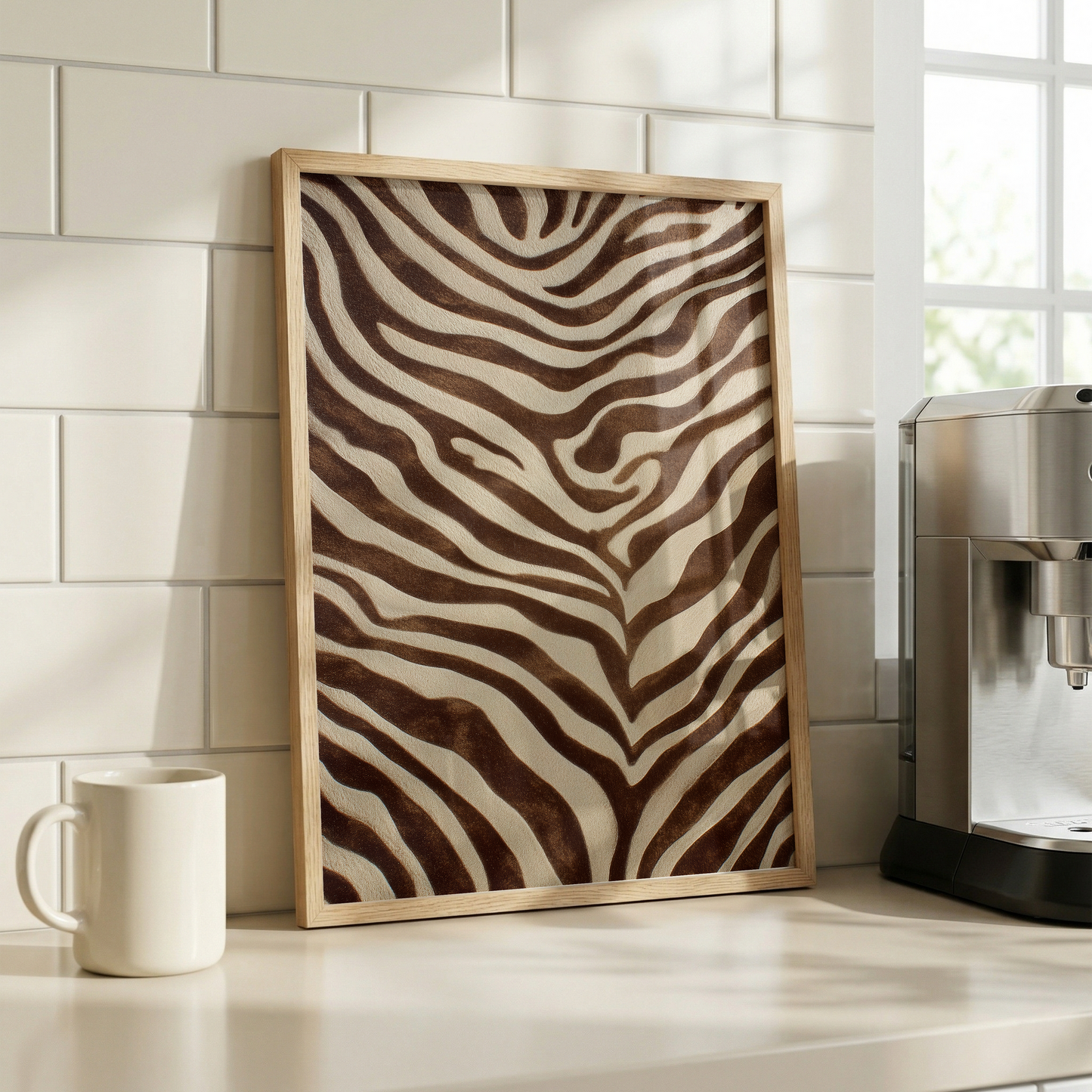 Tiermuster Poster · Geschenkidee · Leoard Zebra Tiger Schlange Felloptik · Dekoprint ohne Rahmen